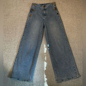 Women’s Classic High-Rise Wide Leg Women’s Jeans Light Wash Size XS